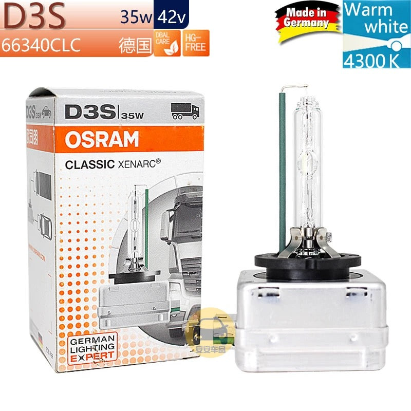 Osram Xenarc Original D3S 66340CLC 12V 35W 4300K Car Base PK32d-5 HID ...