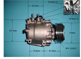 AC compressor for Honda Civic 1.7L OEM#38810 PLA E01
