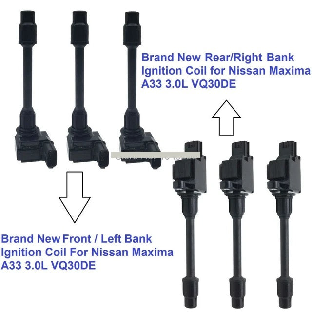 IGNITION COIL for NISSAN MAXIMA A33 VQ30DE 00 > 03 FRONT BANK IGNITION COIL for NISSAN MAXIMA A33 VQ30DE 00 > 03 FRONT BANK