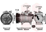 AC A/C Compressor Pump for Kia Picanto 1.2 977011Y100 97701 1Y100 97701-1Y100 977011Y001 977011Y000 97701-1Y001 97701-1Y000