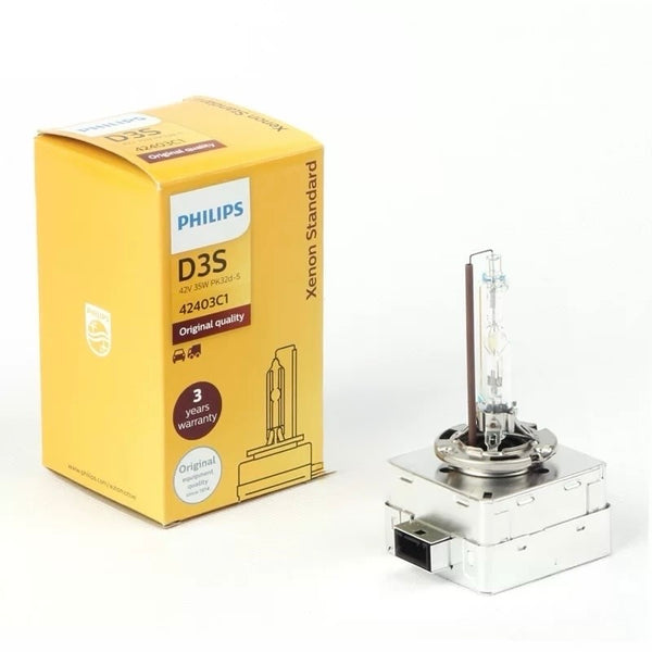 Philips HID D3S 35W Xenon Standard 4200K Auto Lamp Original Car Headlight Bright White Replacement Upgrade D3 ECE 42403C1, 1x