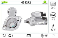 VALEO Starter 438272F02/F18/F30/F31/F10/F11 OE 12417616502