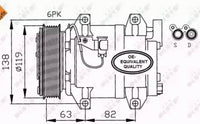 DKS17D AC air conditioning compressor VOLVO S60 I T5 XC70 XC90 92052056 8602359 31308259 8603892 36000327 36001066 30742206