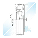 AC Compressor Clutch Kit fits BMW 118d 120d M47N2 E87 64526987766