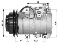 Ac Compressor For MITSUBISHI PAJERO V76 3.2 MR528289 / MR500876 / MR500958