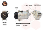 Nissan Navara 2.5DCi dks17d ac aircon compressor 92600-5X20A 92600 5X20A 926005X20A Z0008557A Z0008558A 7PK DKS-17D NEW